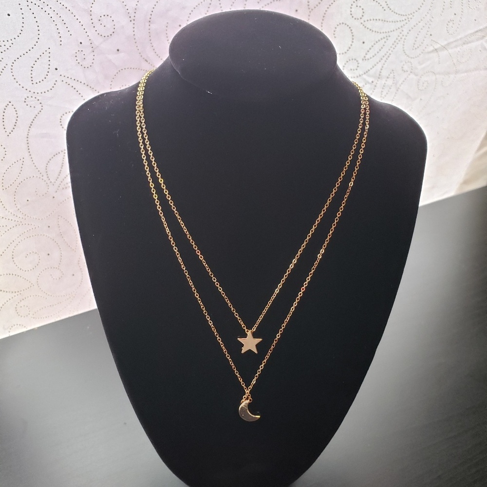 ⭐🌛Star Moon pendant necklace